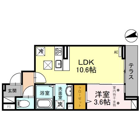 D-RESIDENCE仙波町の間取り