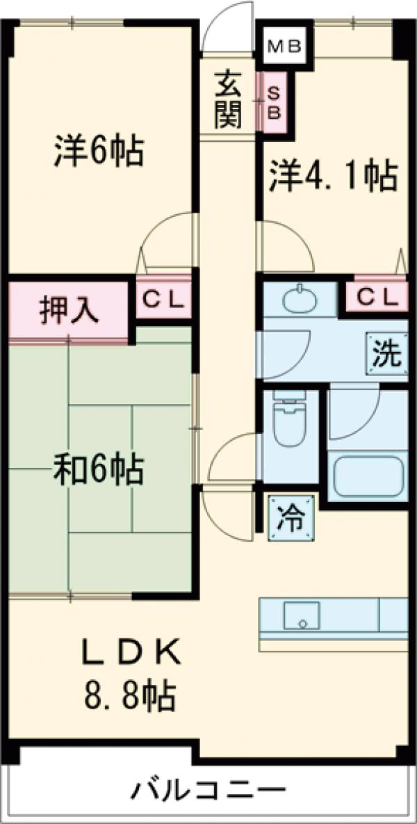 ドラゴンマンション多摩センター壱番館の間取り