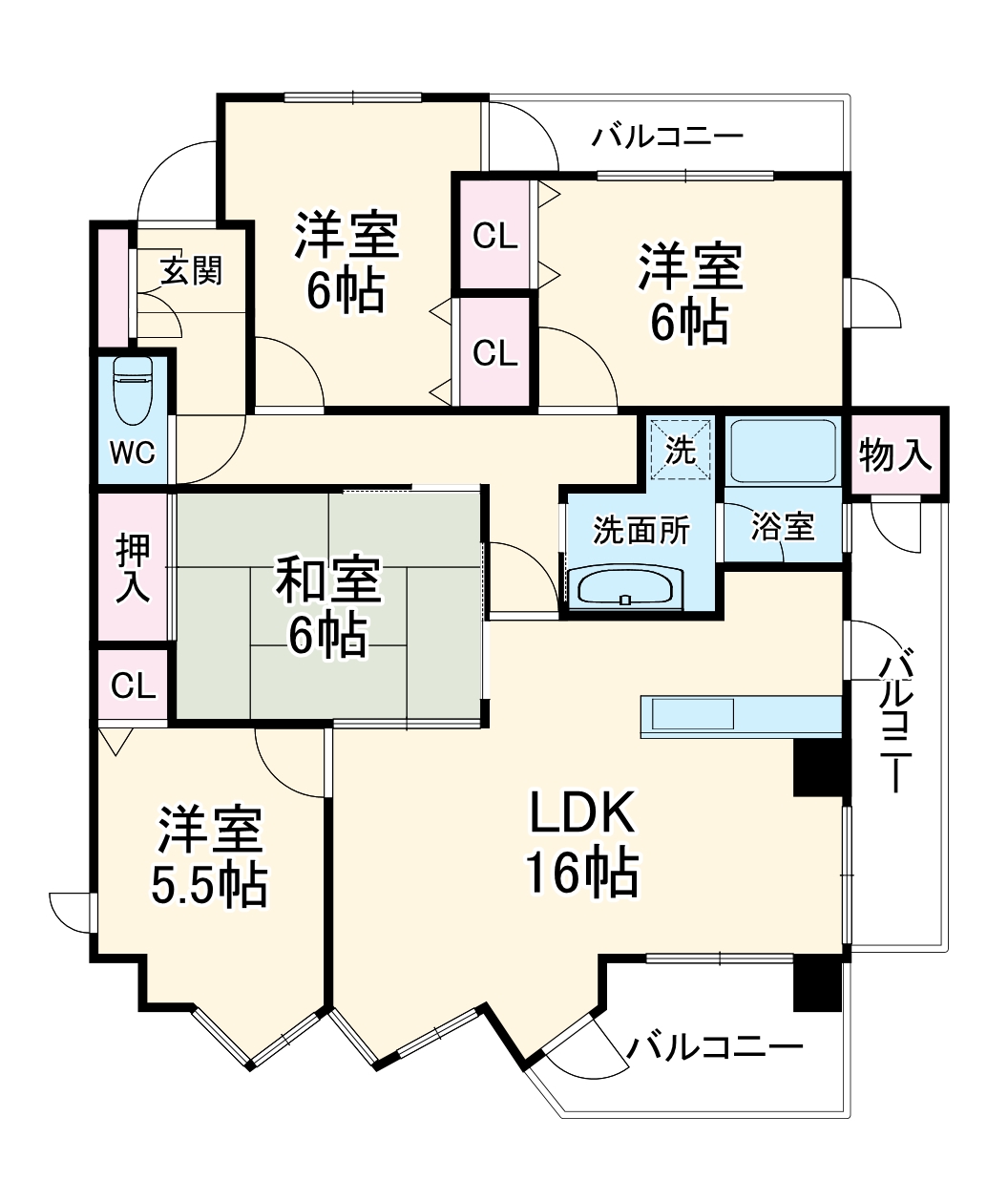 ソフィア小幡緑地公園の間取り