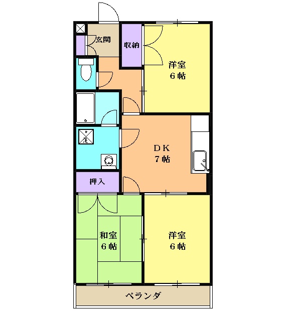 山内レジデンスの間取り