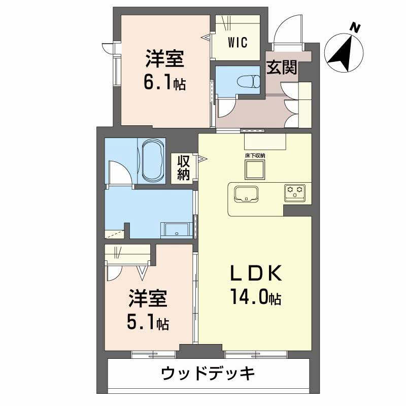 シャーメゾンArtsyの間取り