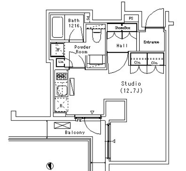 パークアクシス代官山の間取り