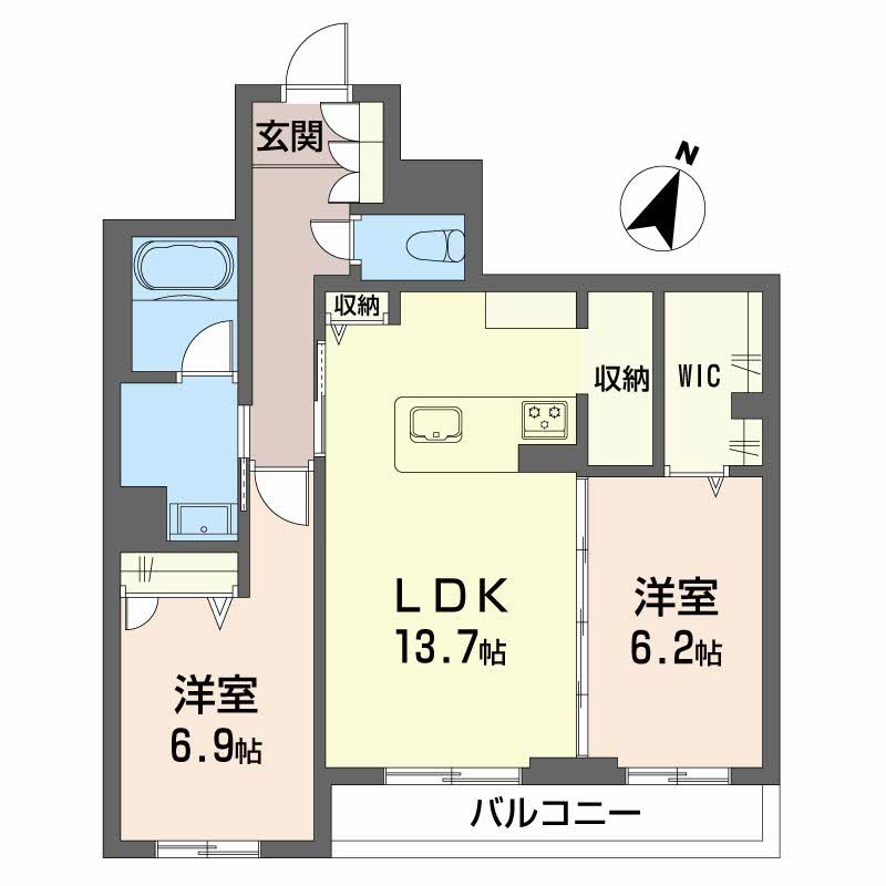 シャーメゾンArtsyの間取り