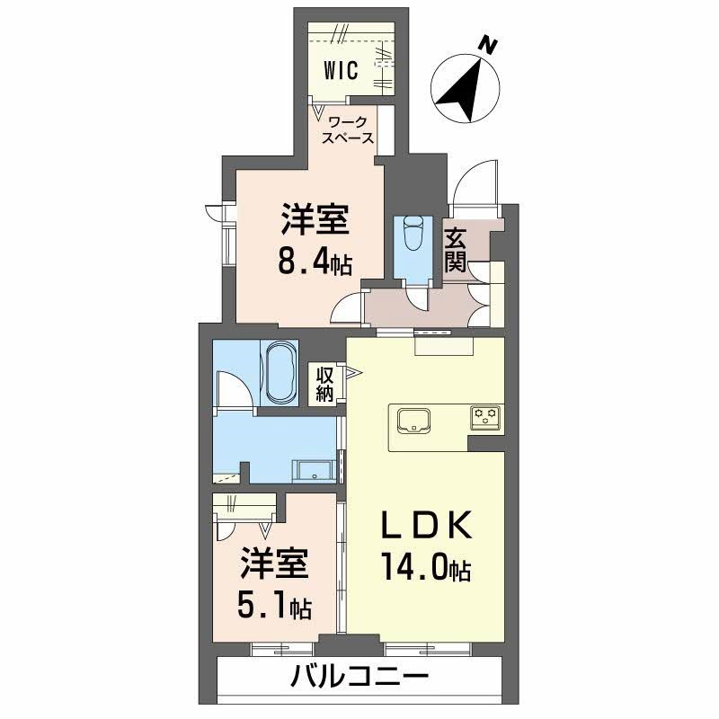 シャーメゾンArtsyの間取り