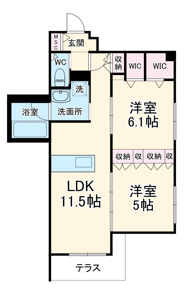 SETORA ARTの間取り