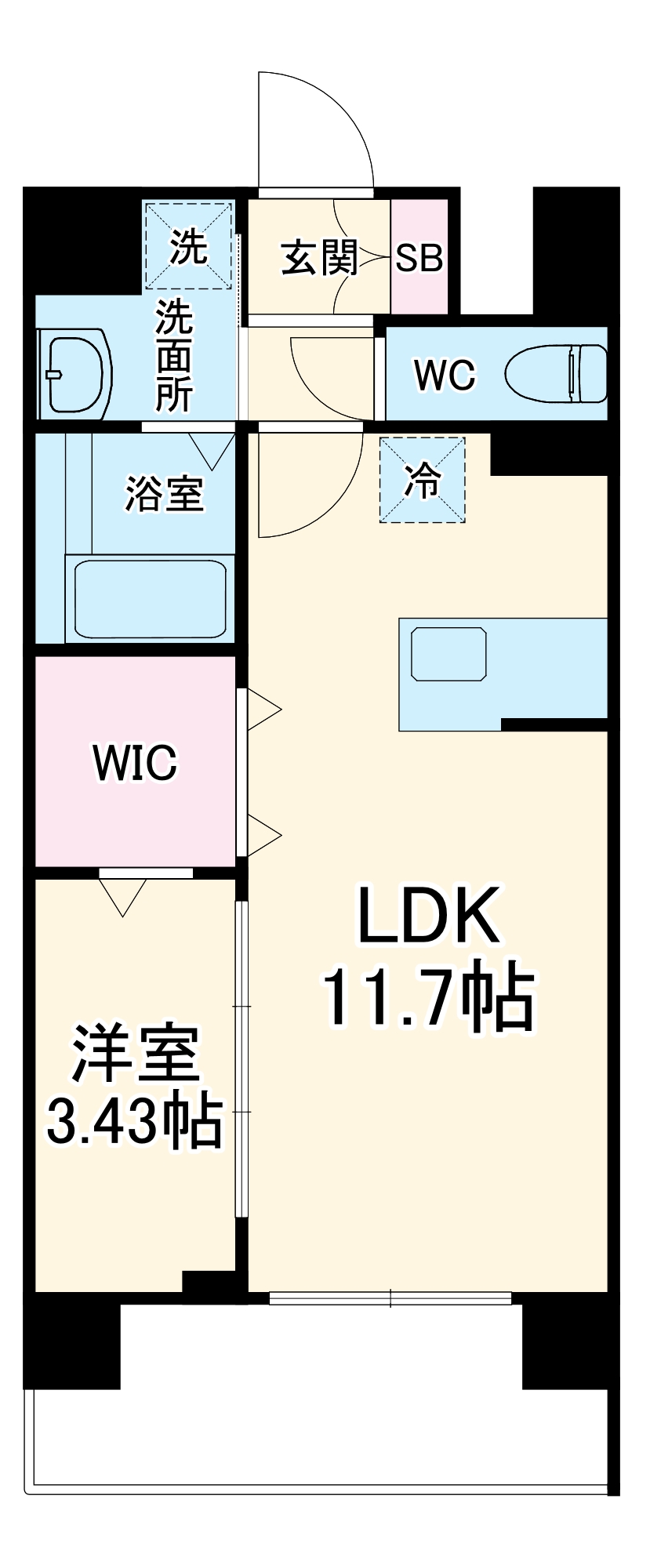 WORVE吹田江坂の間取り
