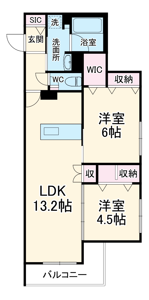 SETORA ARTの間取り