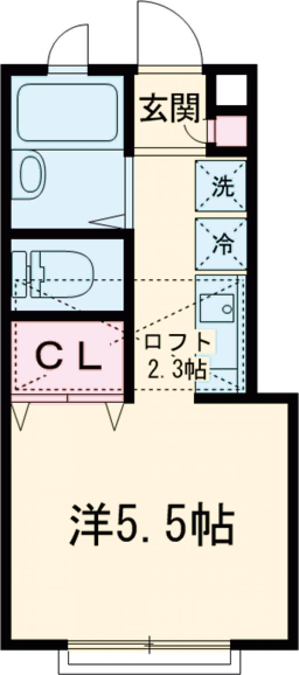 ステュディオ田柄の間取り