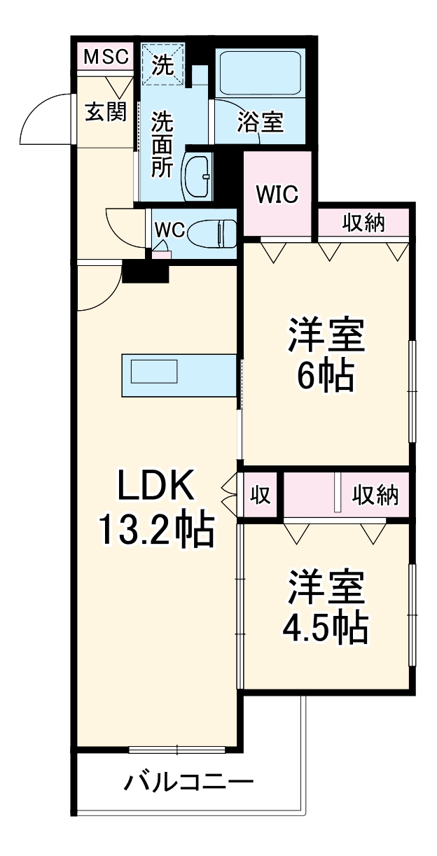 SETORA ARTの間取り