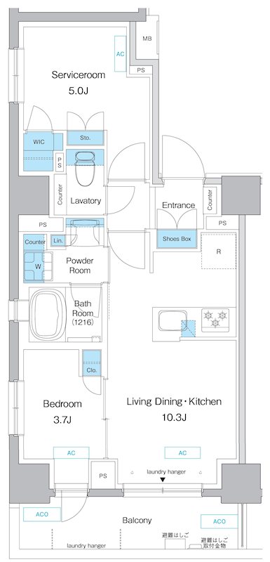 プレディアコート板橋の間取り