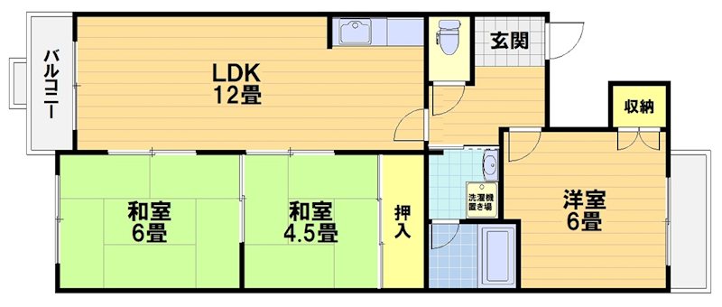 ファミィール桂の間取り