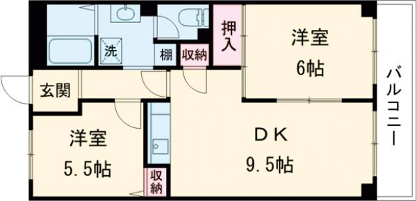 第2洛西ハイツの間取り