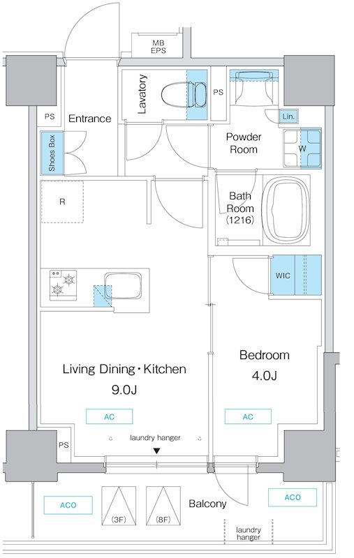 プレディアコート板橋の間取り