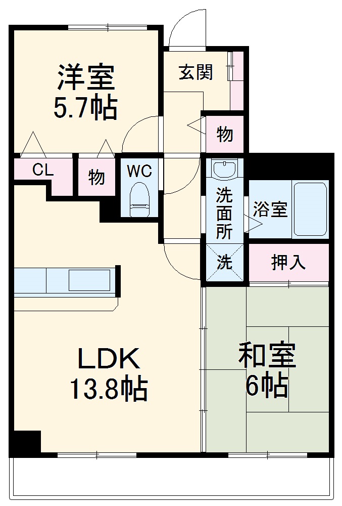 エテルニテ(S)の間取り