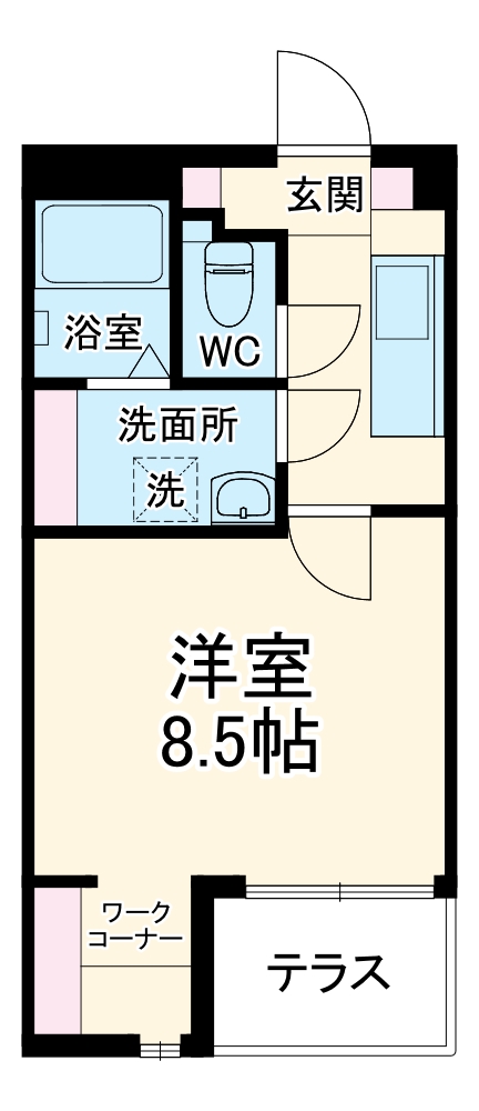 Crest Garden Sの間取り