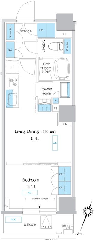 プレディアコート板橋の間取り