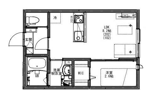 KEIAI RESIDENCE 久米川の間取り