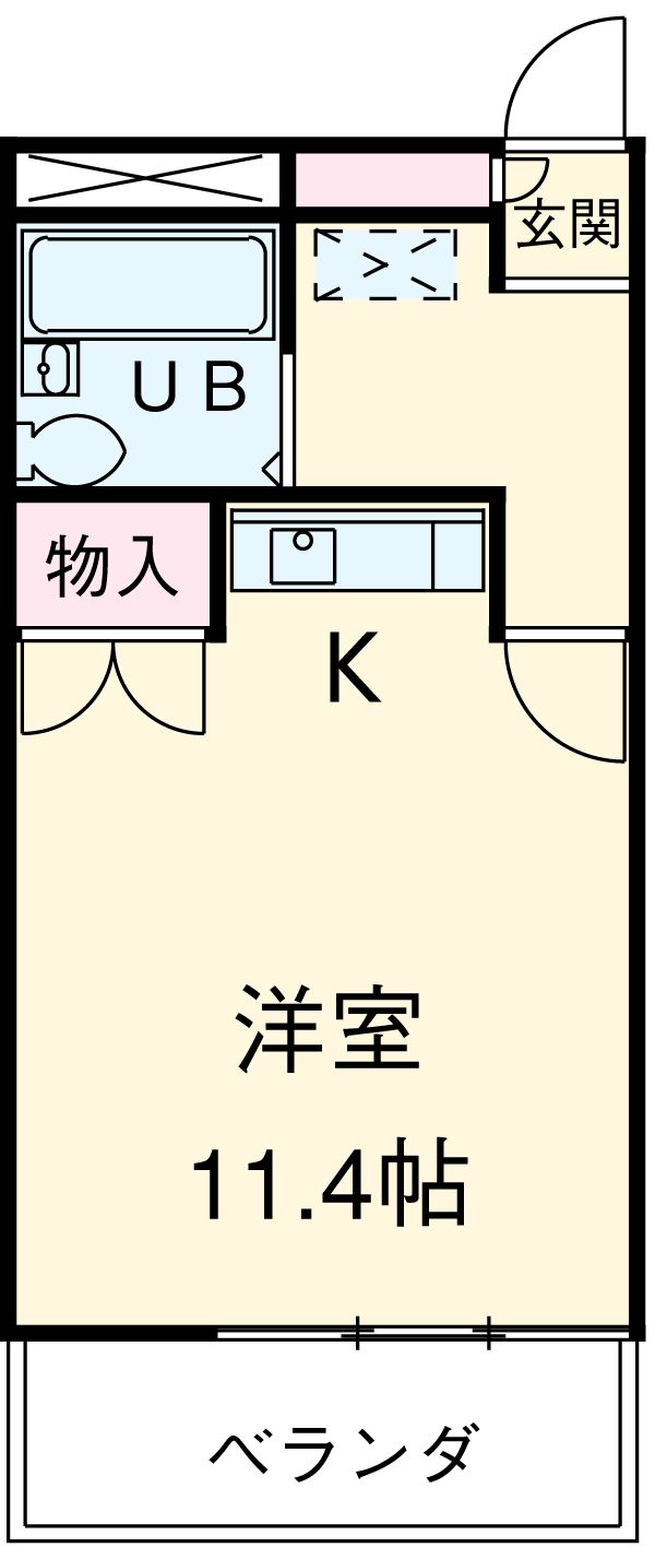 船原町コーポの間取り