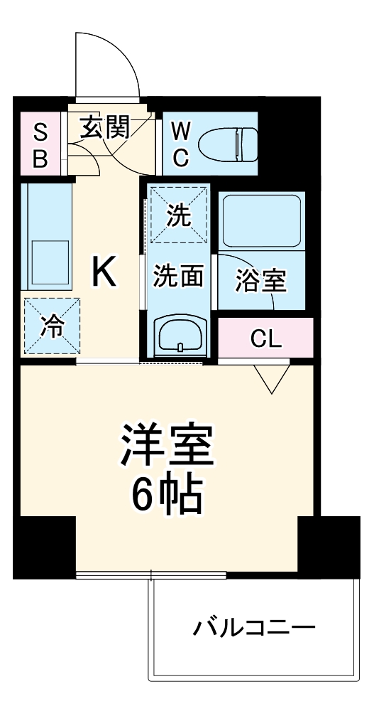 クレイシアIDZ横浜桜木町の間取り