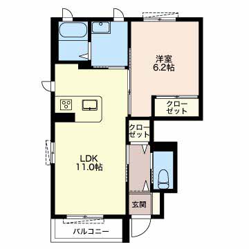 Wisteria Cの間取り