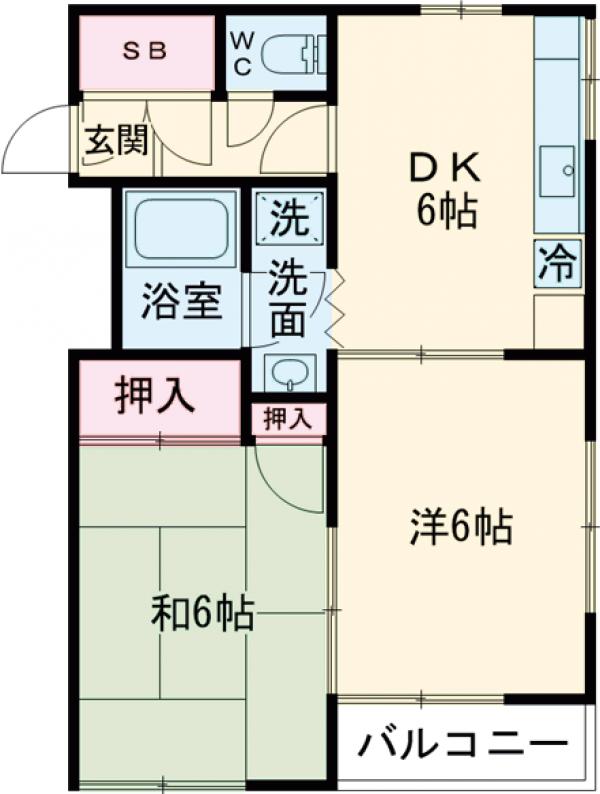 第２ハイツ小池の間取り