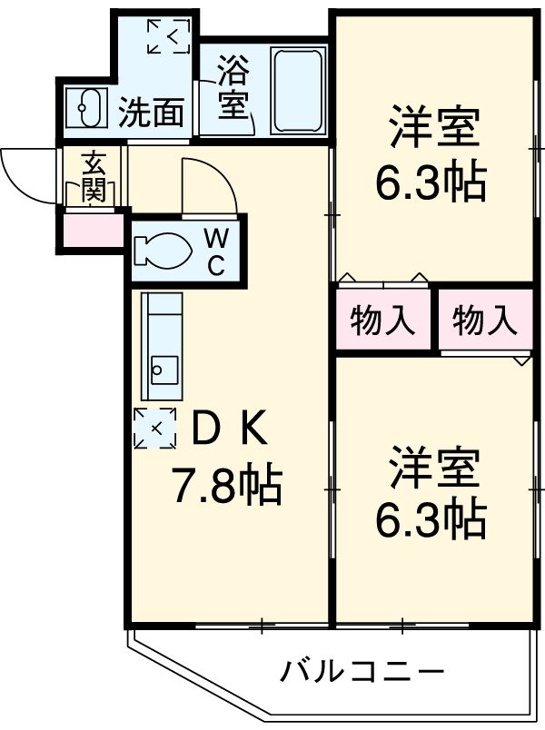PAPILLONの間取り