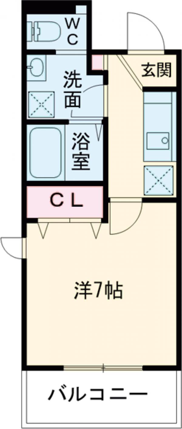 Ｙ．Ｈａｌｅ・202号室の間取り