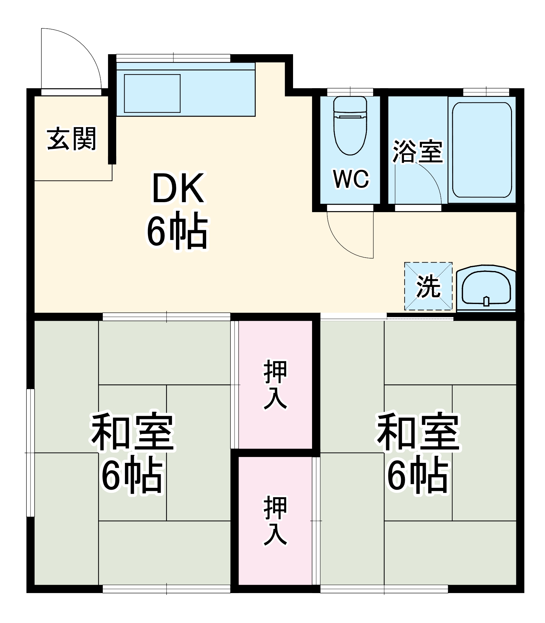 グリーンハイツ麻溝台の間取り