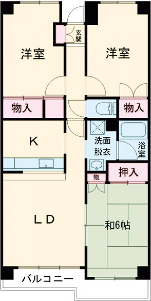 カーサフィヨーレの間取り