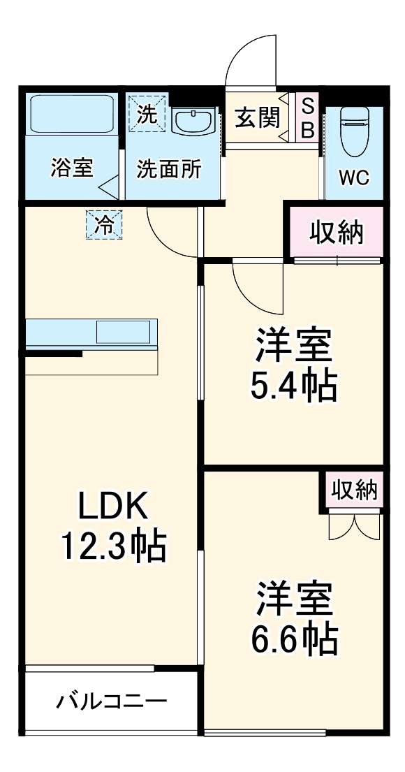 麻利サウスルーチェの間取り