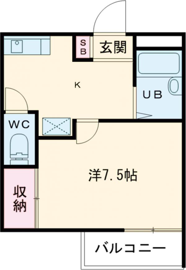 カオパレス23の間取り