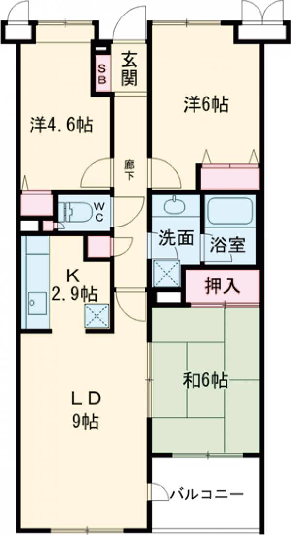 井草パークハウスの間取り