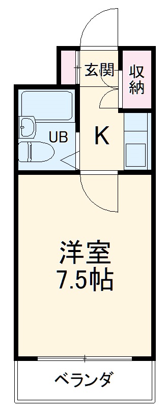 ランドール浦和・103号室の間取り