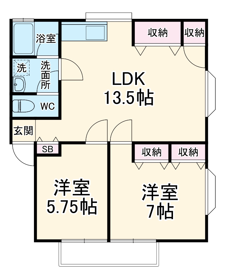 ハイツシャロームの間取り