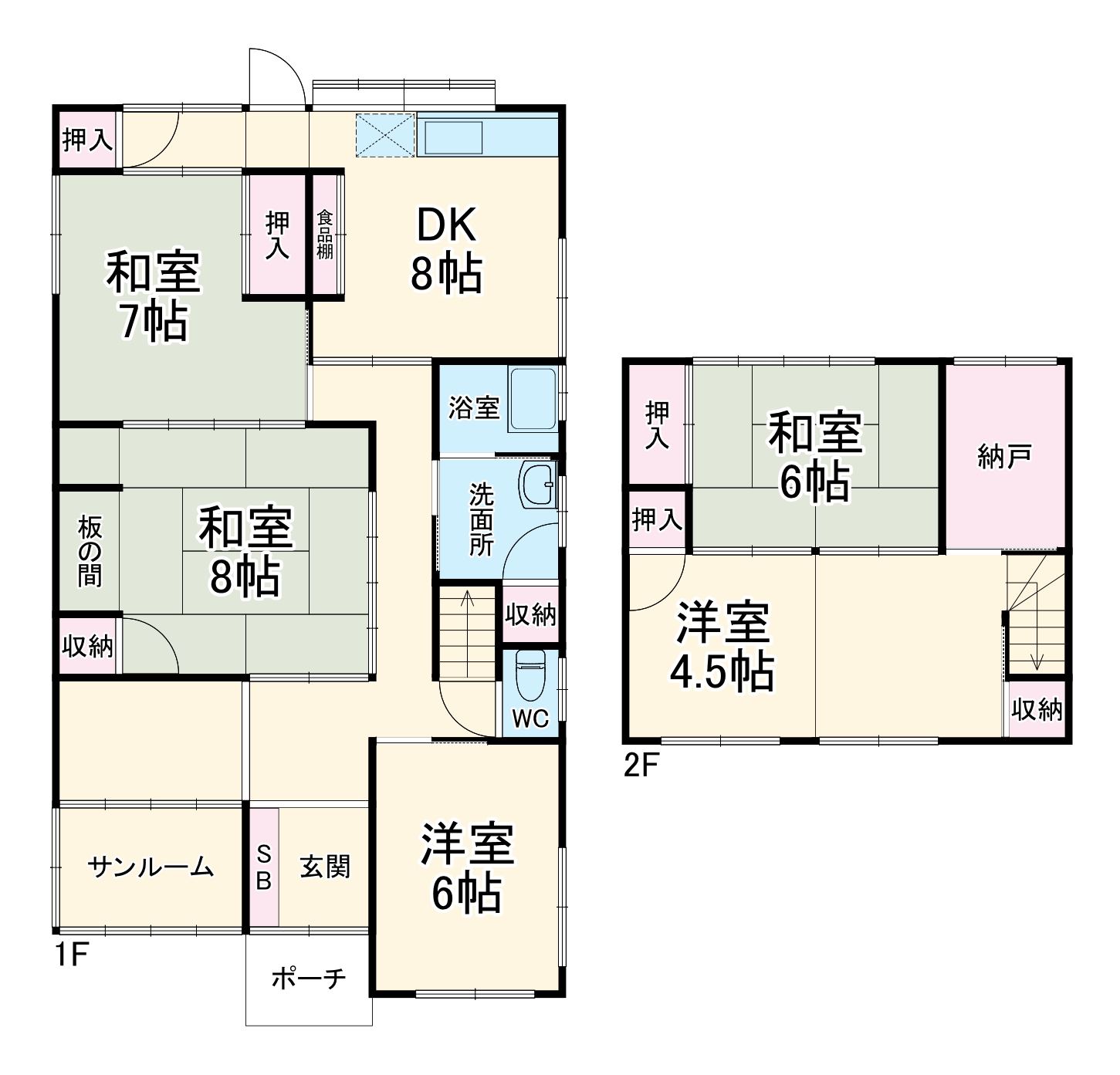 水野様貸家の間取り