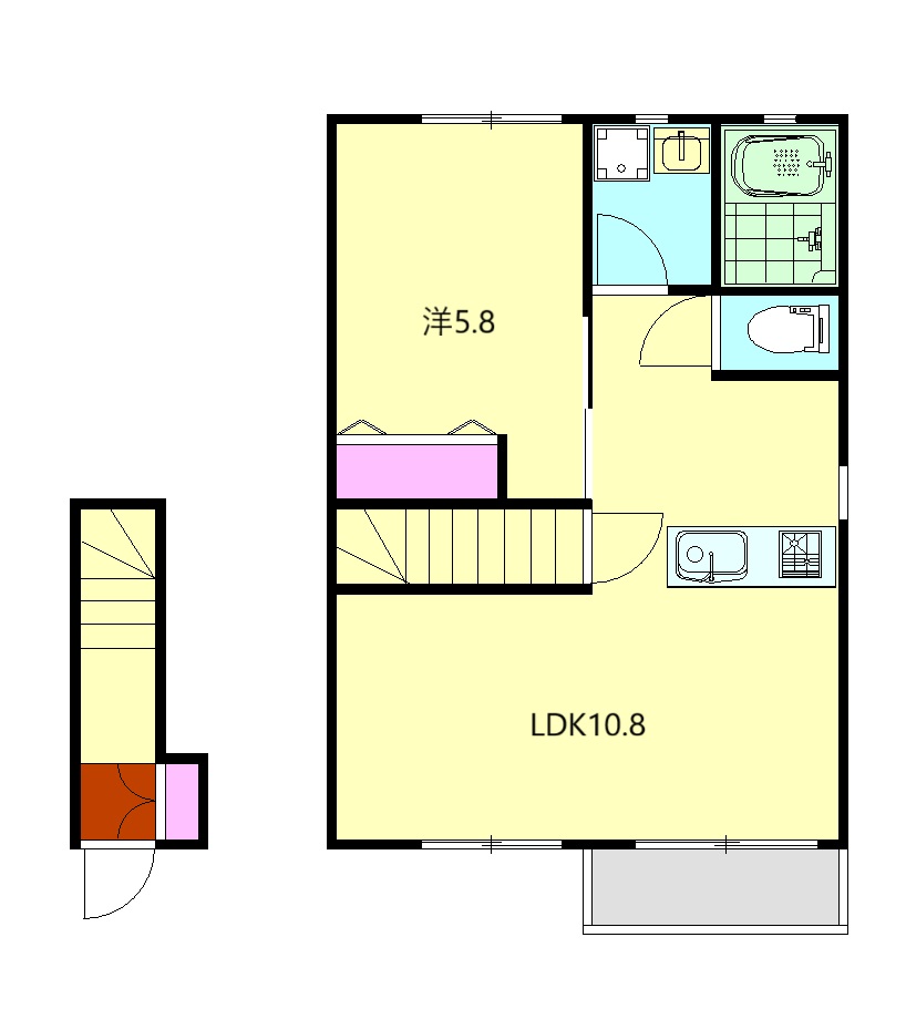 ヴィラージュつばさの間取り