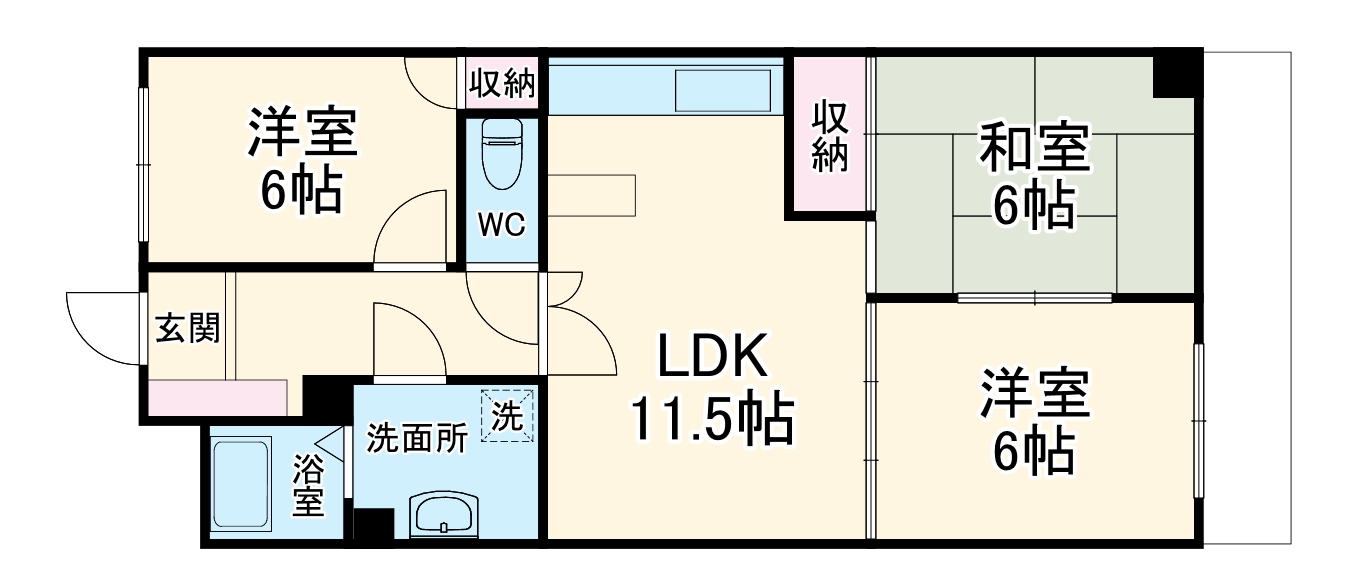 浄心ステーションビル 南館の間取り