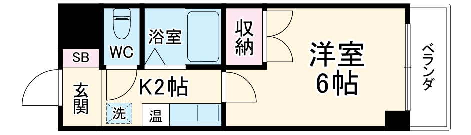 ハイツ亀島の間取り