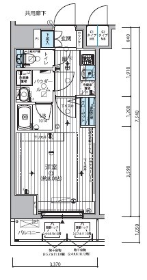 メインステージ滝野川グレイスの間取り