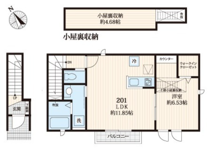 シティライツ本八幡の間取り