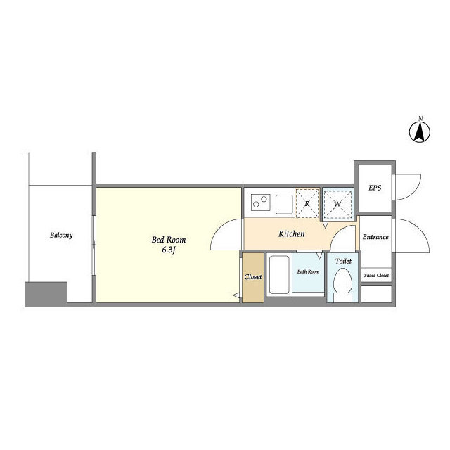 アクシーズタワー川口栄町Ⅰの間取り