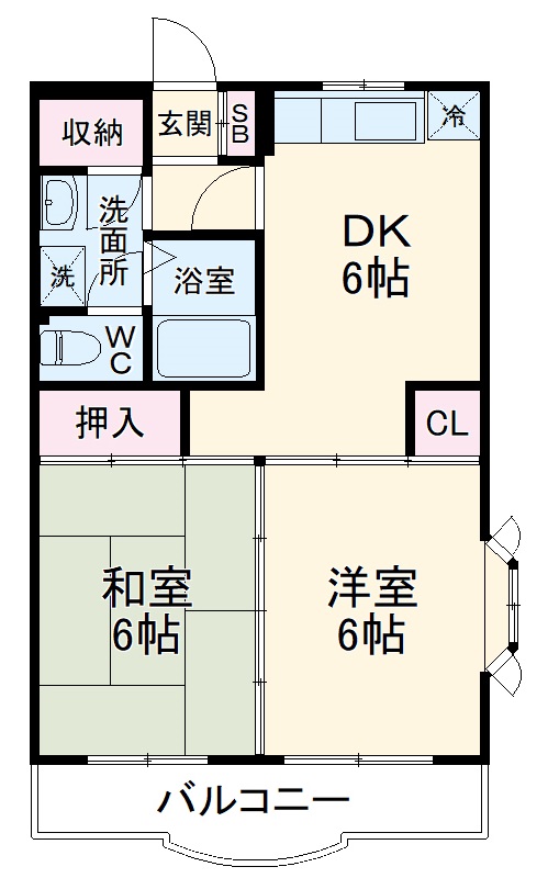 ポポラーレ壱番館の間取り