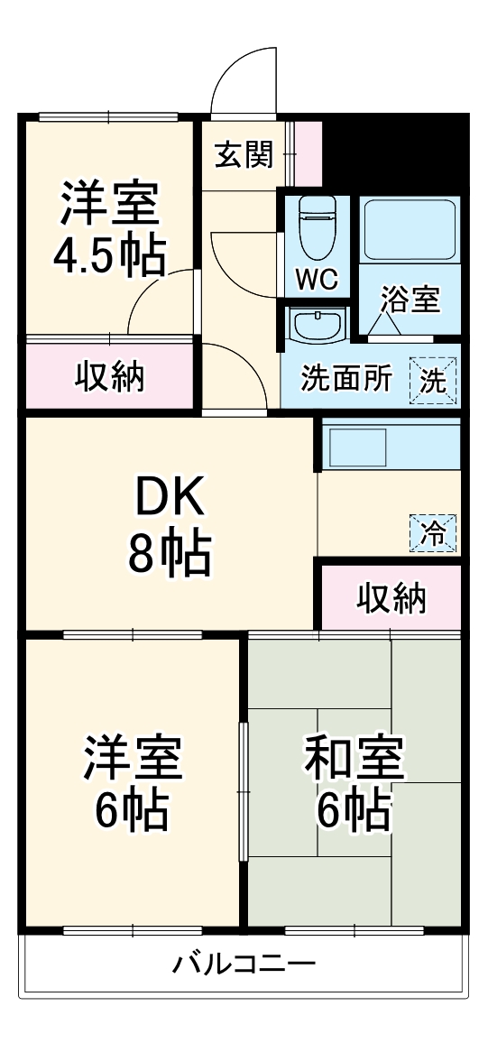 サンケイハイツ川口の間取り