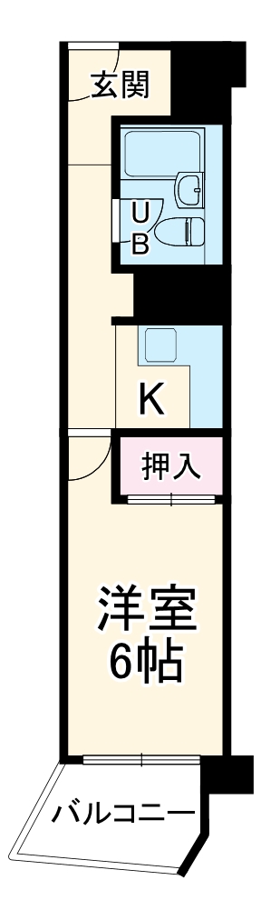 川口寿コーポの間取り