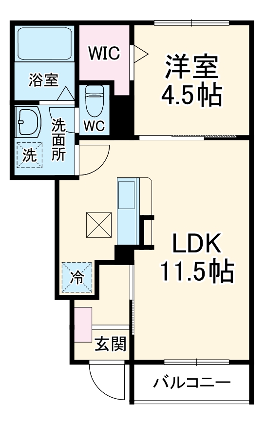 フロイエⅡの間取り