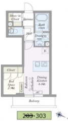 MyStylevintage八王子万町の間取り