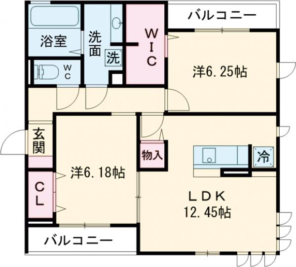 グランフォルト高砂の間取り