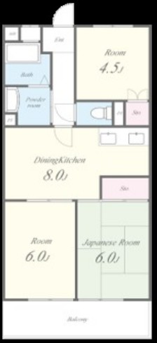 春日グリーンハイツの間取り