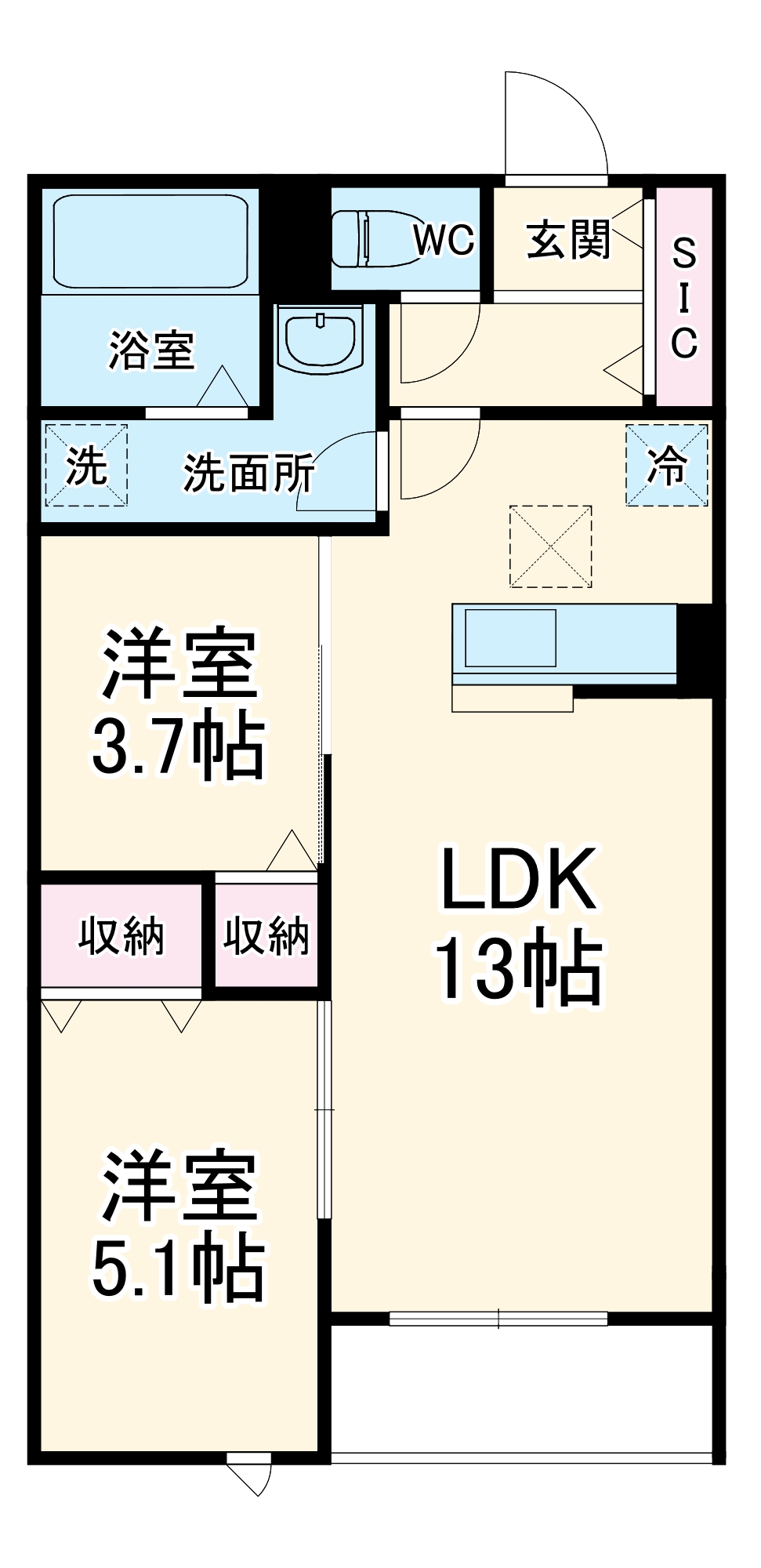 Casa Comfortの間取り