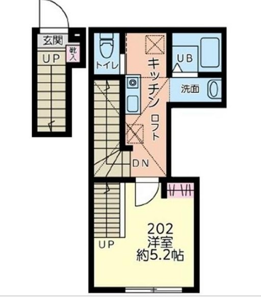 淵野辺の完工年月(2025年11月)築の賃貸アパートの間取り